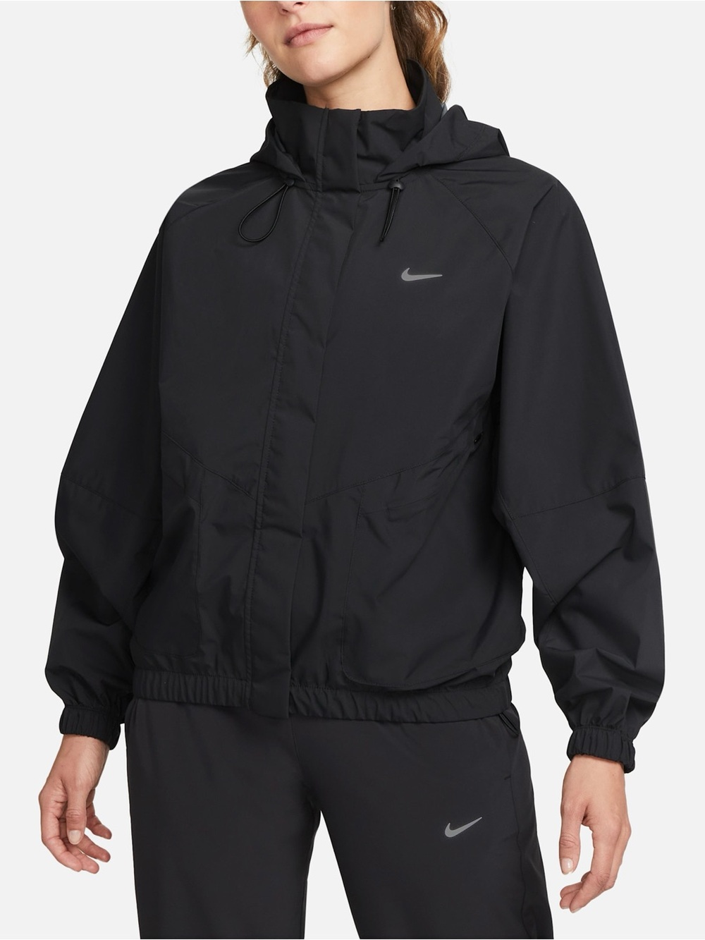 NWT $150 Nike Women’s Storm-FIT Swift Running Jacket Oversized Fit Large Black